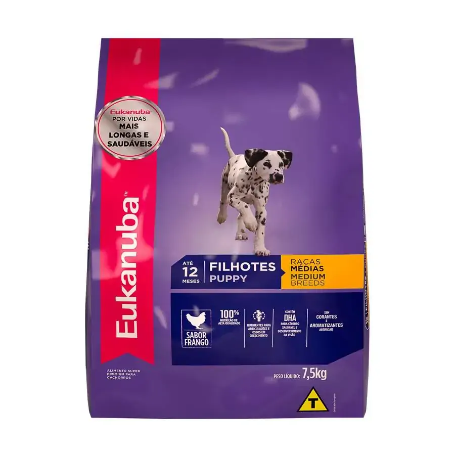 Eukanuba Raças Medias Filhote 7.5kg