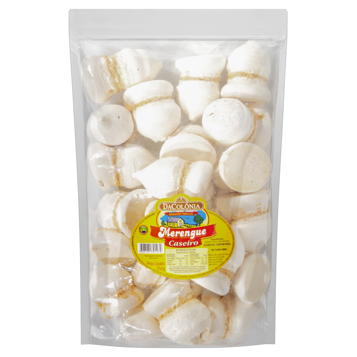 Merengue Caseiro Dacolônia Pacote 250g