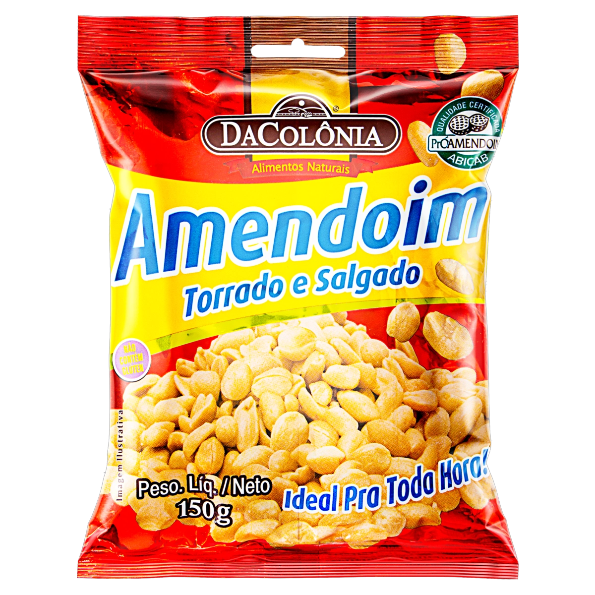 Amendoim Torrado Salgado Dacolônia Pacote 150g