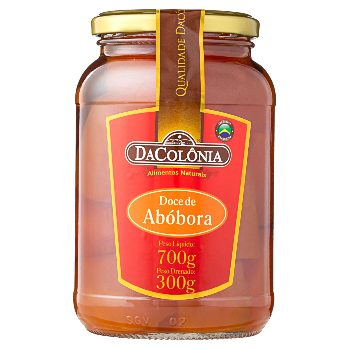 Doce Abóbora Dacolônia Vidro 300g