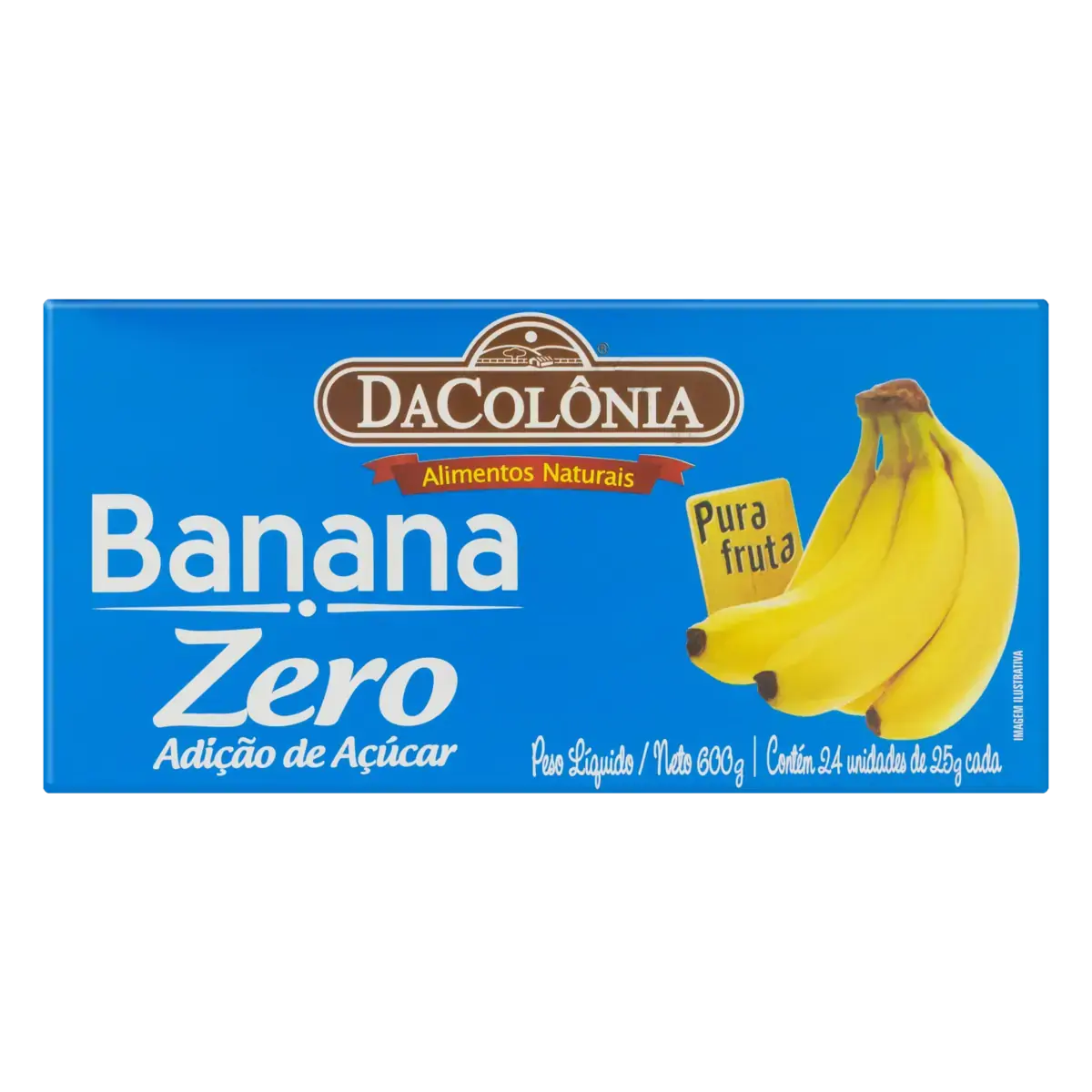 Banana Dacolônia Caixa 600g 24 Unidades