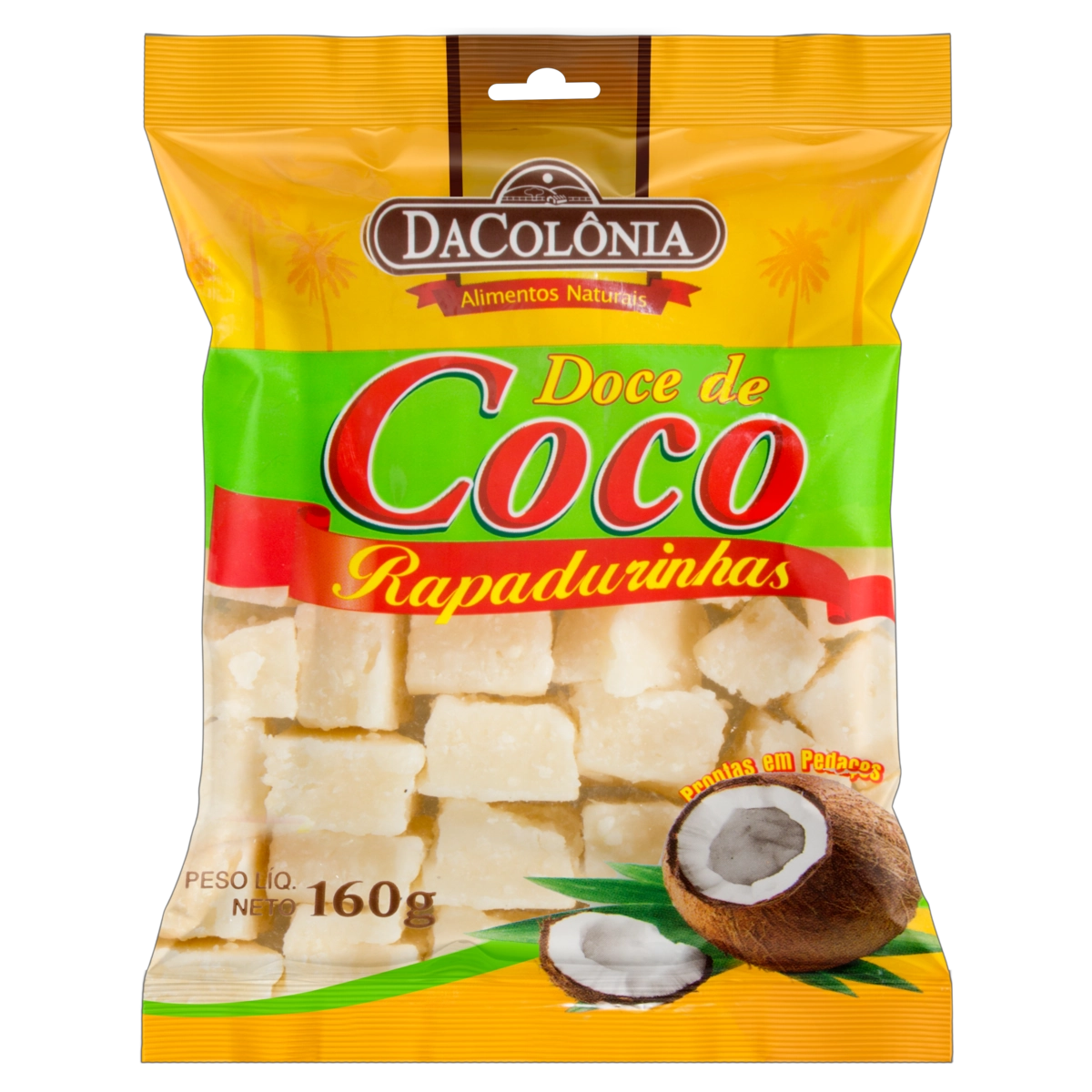 Doce De Coco Rapadurinha Dacolônia Pacote 160g