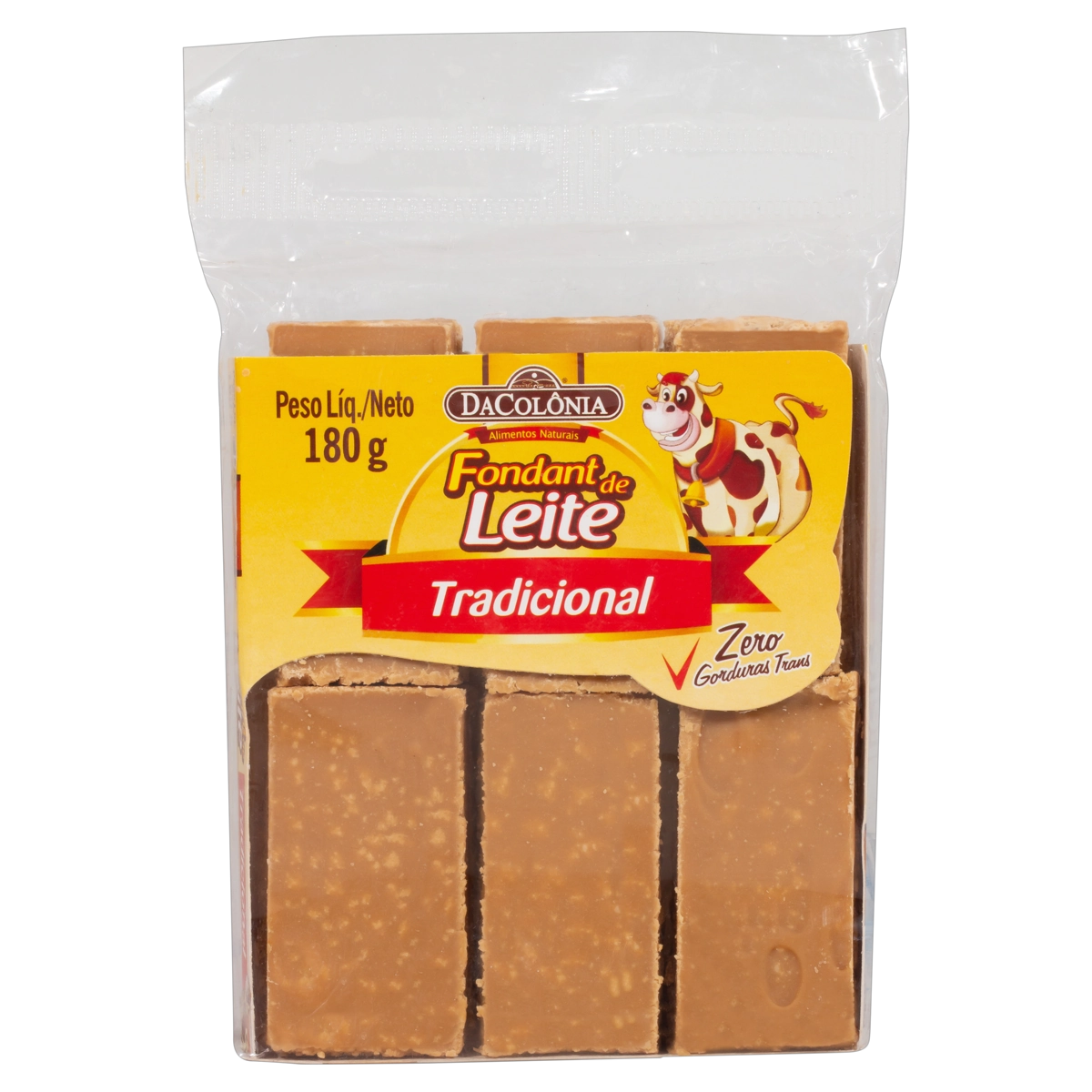 Fondant De Leite Tradicional Dacolônia Pacote 180g