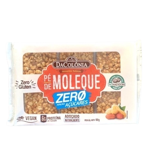 Pé De Moleque Light Dacolônia Caixa 100g