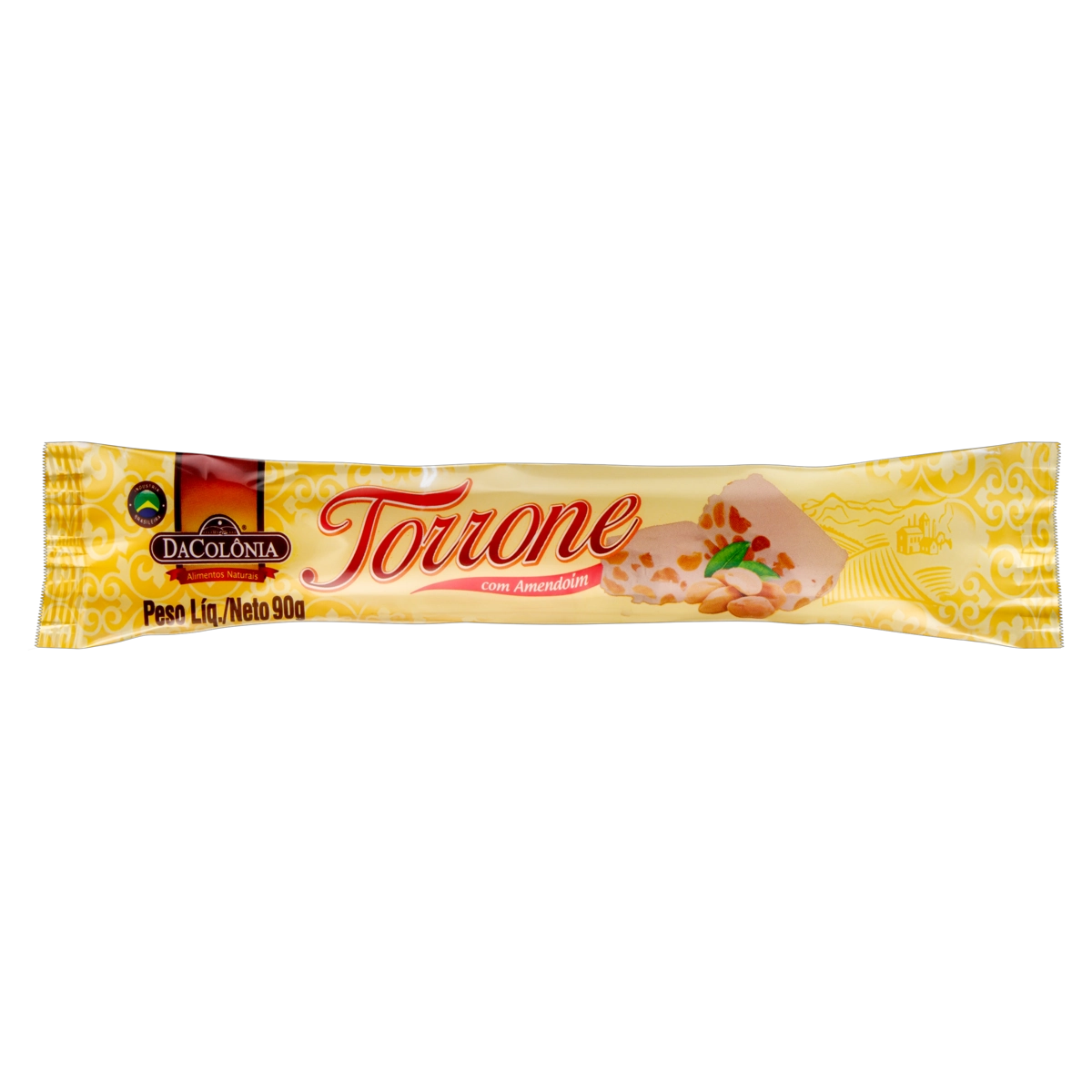 Torrone De Amendoim Dacolônia Pacote 90g