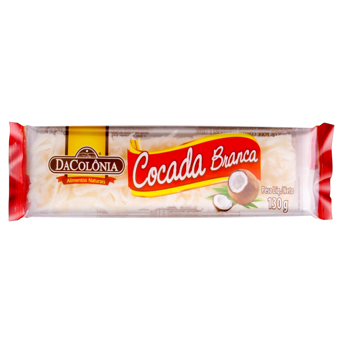 Cocada Branca Dacolônia Pacote 130g