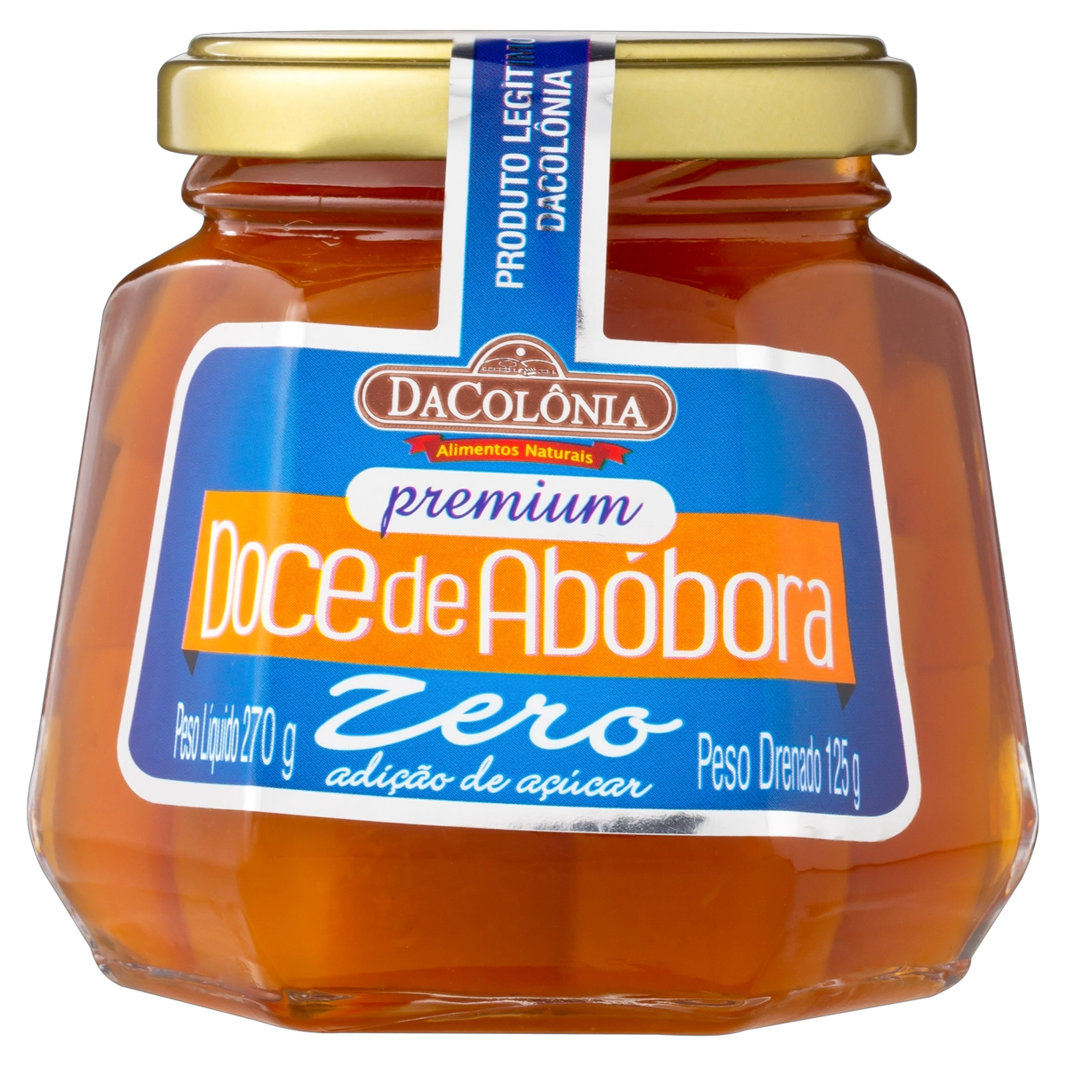 Doce Abóbora Dacolônia Vidro 125g