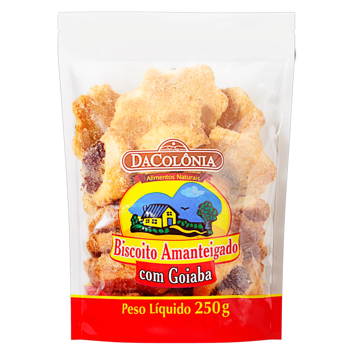 Biscoito Amanteigado Goiaba Dacolônia Sachê 250g