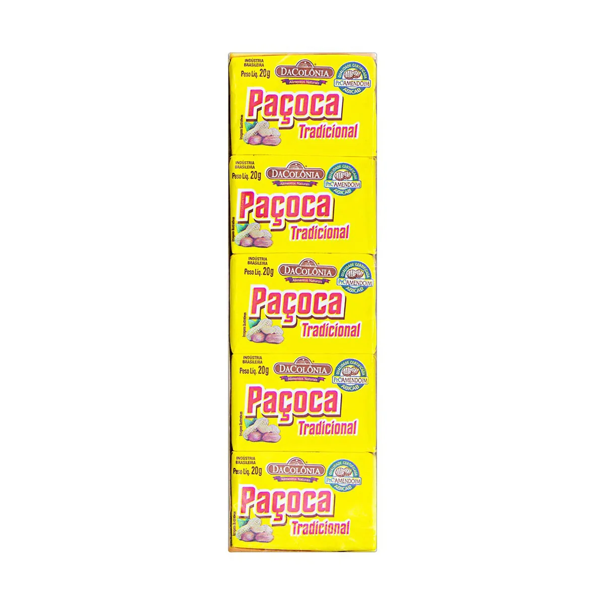 Paçoca Tradicional Dacolônia Caixa 200g