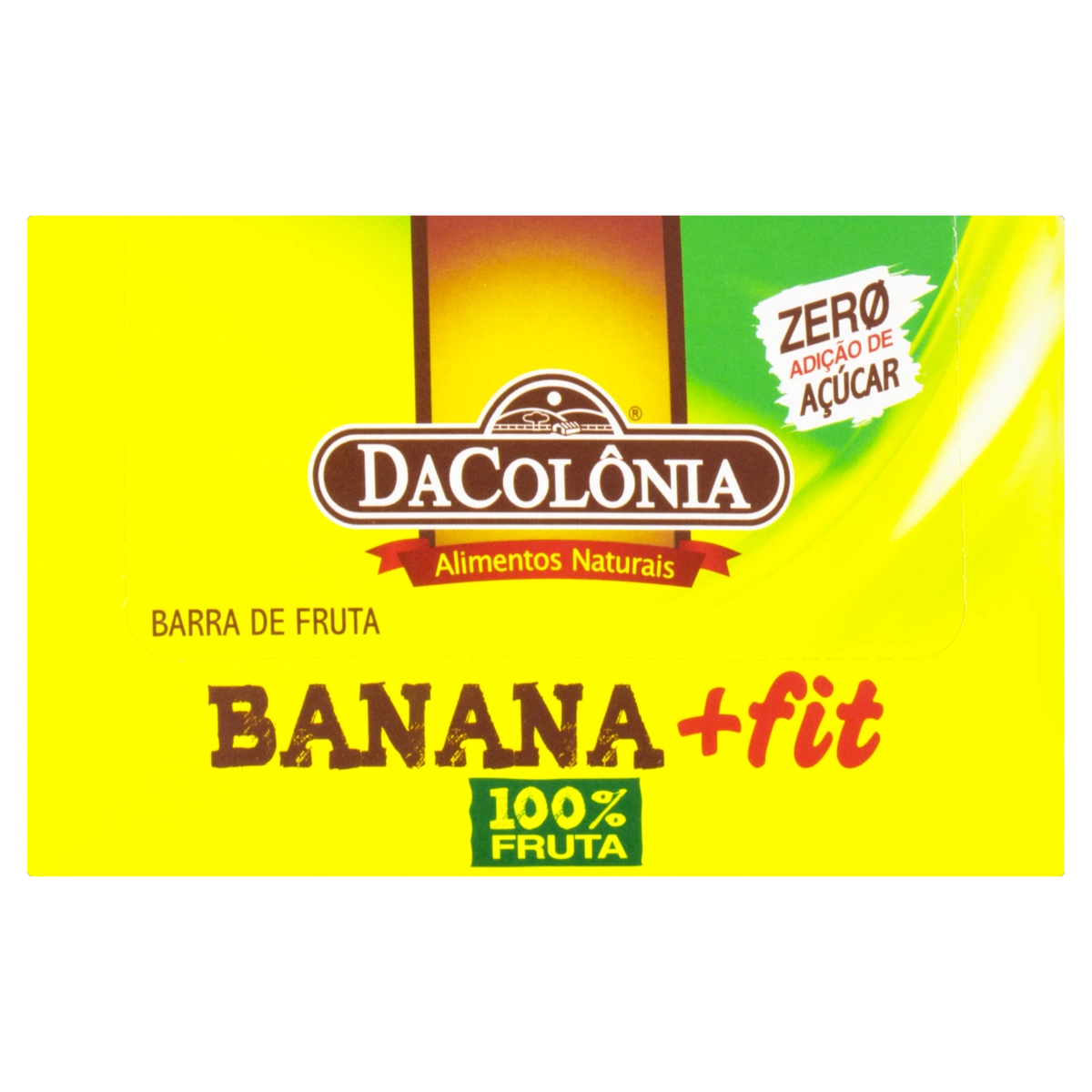 Barra De Frutas Banana Dacolônia Fit Caixa 528g 24 Unidades