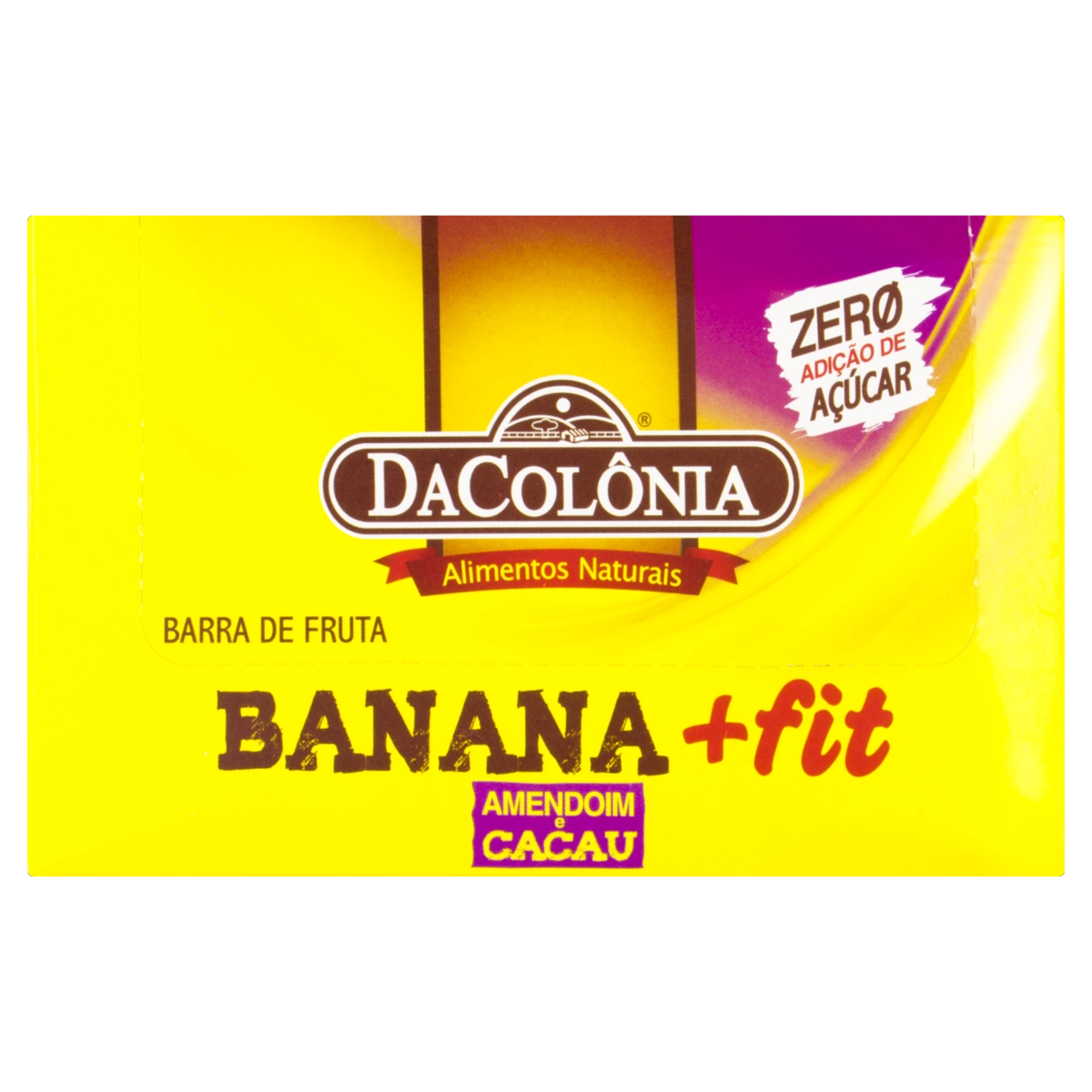 Barra De Frutas Amendoim E Cacau Dacolônia Fit Caixa 528g 24 Unidades