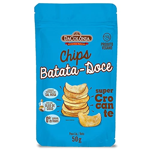 Chips De Batata Doce Com Sal Dacolônia Pacote 35g