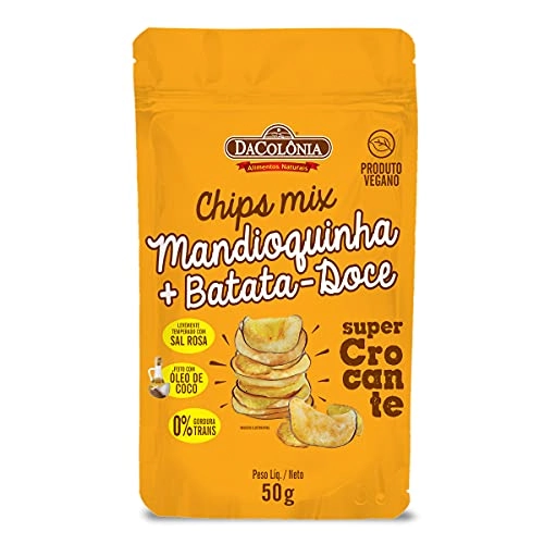 Chips De Mandioquinha E Batata Doce Dacolônia Pouch 50g