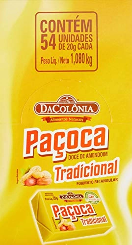 Paçoca Tradicional Dacolônia Caixa 1,08kg