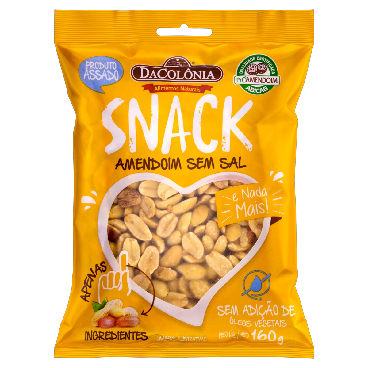 Amendoim Dacolônia Snack Pacote 160g