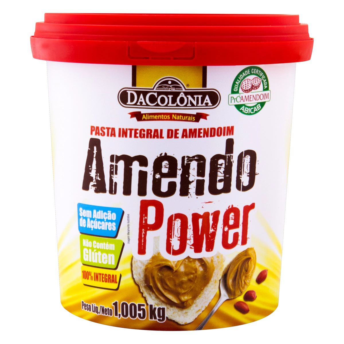 Pasta De Amendoim Integral Dacolônia Amendo Power Pote 1,005kg