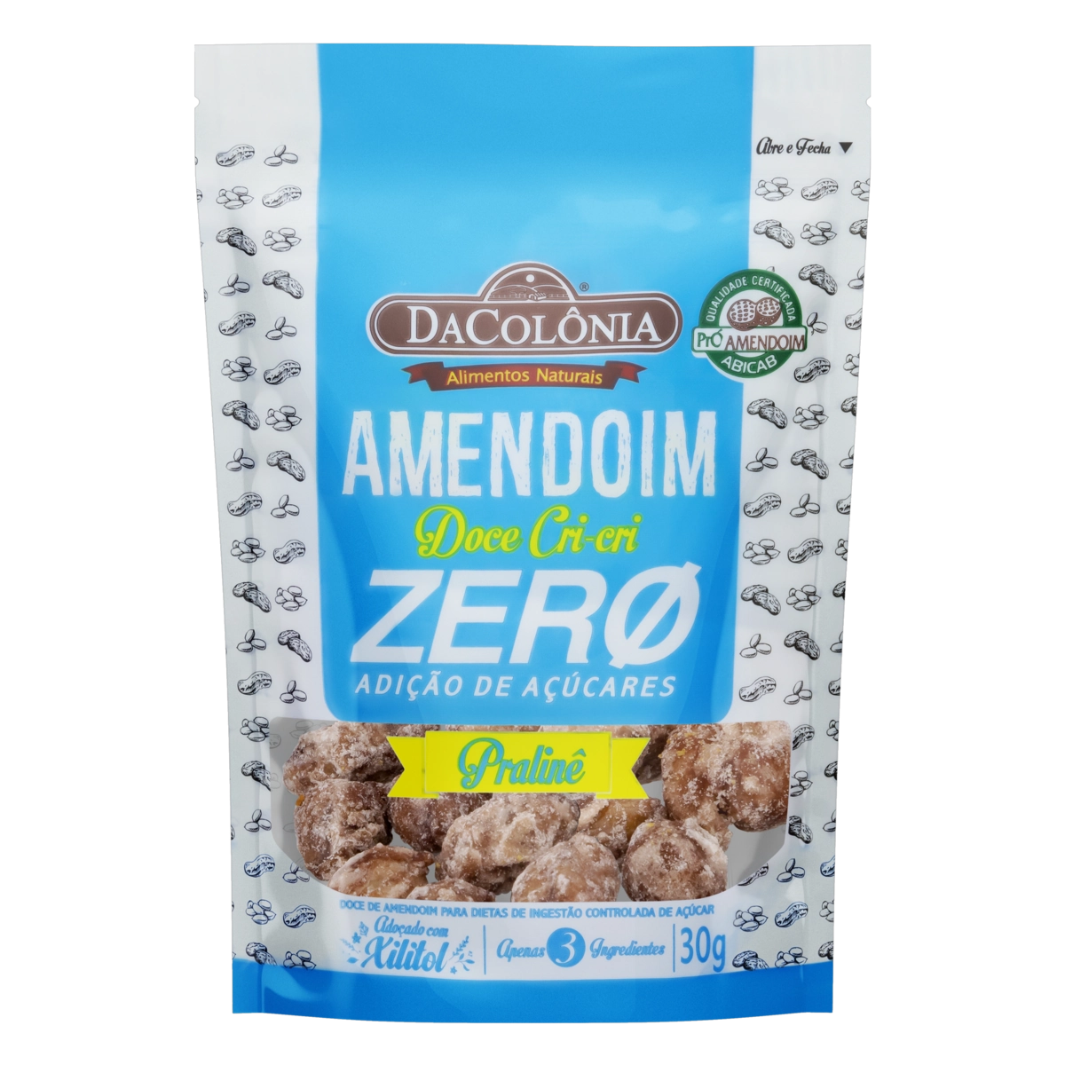 Amendoim Cri Cri Pralinê Dacolônia Pouch 30g