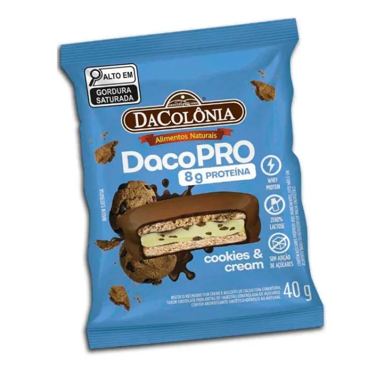 Biscoito Dacopro Dacolonia 40g Cookies Cream