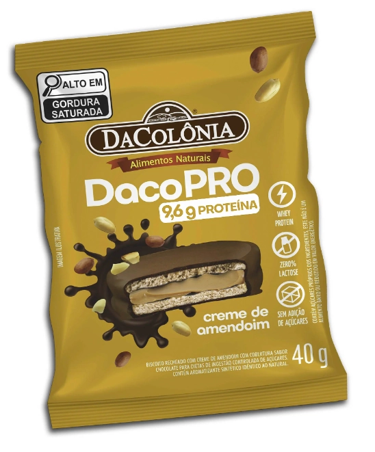 Biscoito Dacopro Dacolonia 40g Creme Amendoim