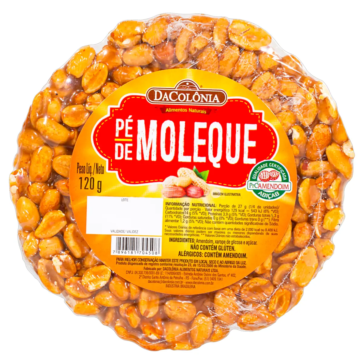 Pe De Moleque Dacolonia 200g