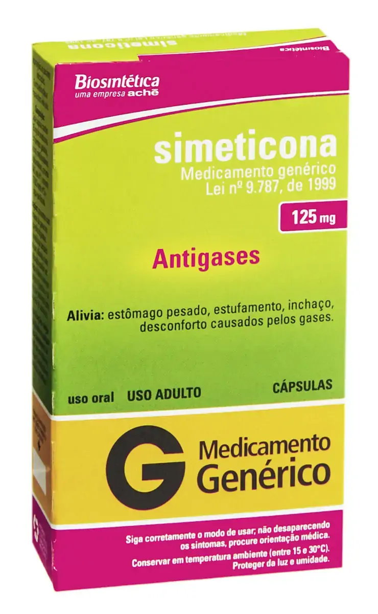 Simeticona 125mg Aché Caixa 10 Cápsulas