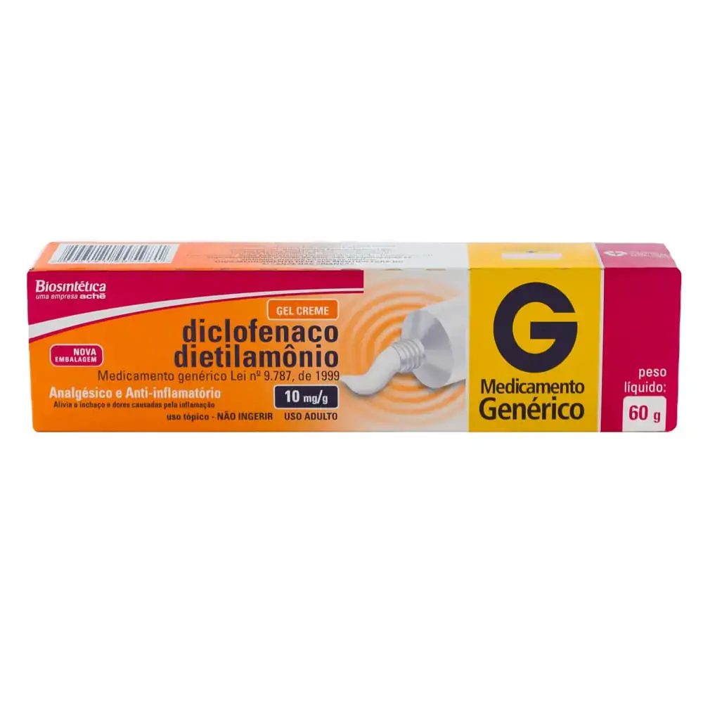 Diclofenaco Dietilamônio 11,6 Mg/g Gel Biosintética Genérico