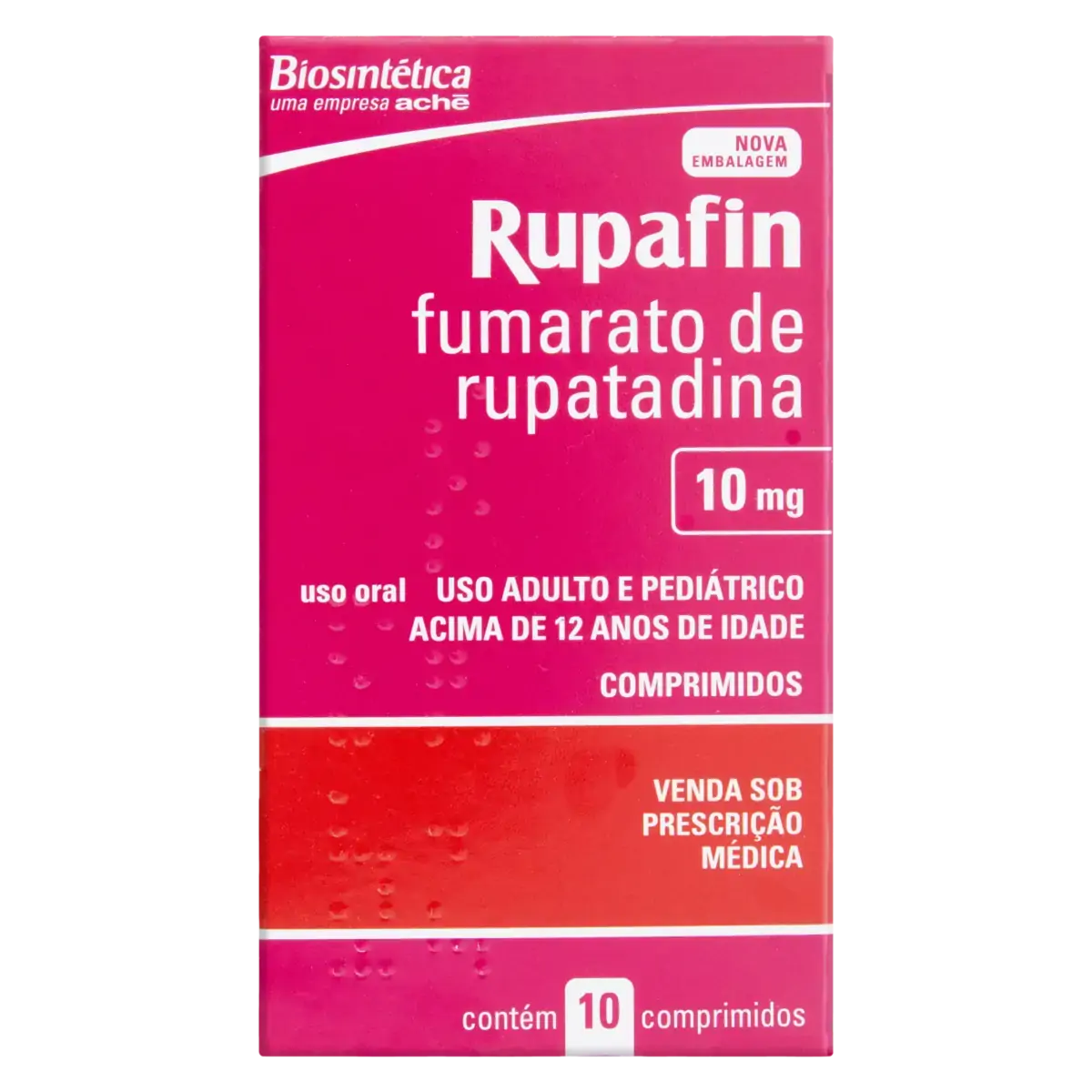 Rupafin 10mg Aché Caixa 10 Comprimidos
