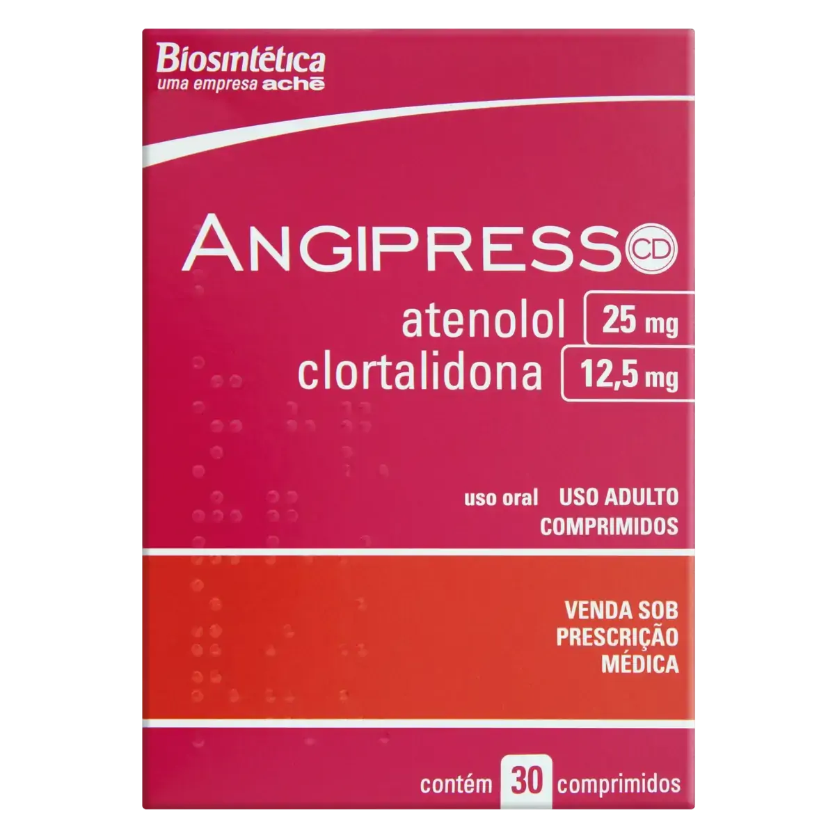 Angipress Cd Aché Caixa 30 Comprimidos