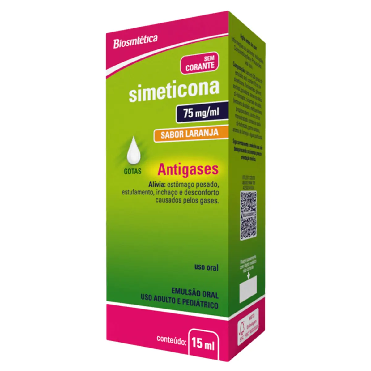 Simeticona 75mg/ml Fr 15ml