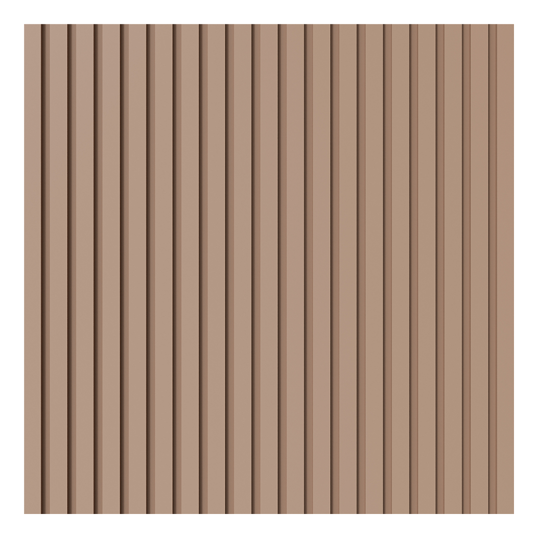Painel Ripado Laminado 10cm Eva Autocolante Play Creme 10 Mt