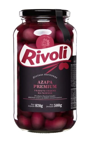 Azeitona Preta Em Conserva Azapa Rivoli Premium Vidro 500g