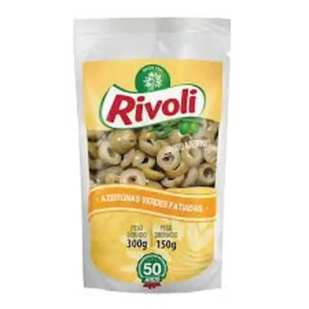 Azeitona Verde Em Conserva Fatiada Rivoli Sachê 150g