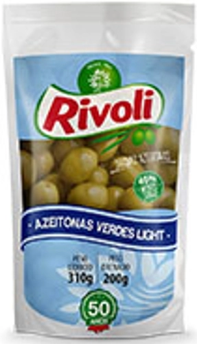 Azeitona Verde Em Conserva Light Rivoli Sachê 200g