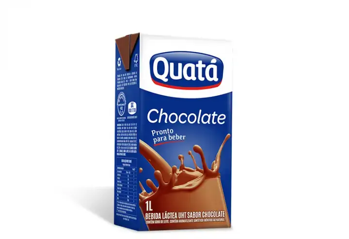 Bebida Láctea Uht Chocolate Quatá Caixa 1l