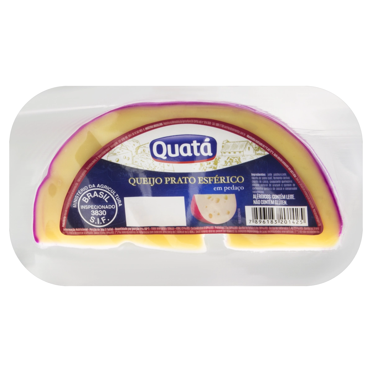 Queijo Prato Esférico Em Pedaço Quatá