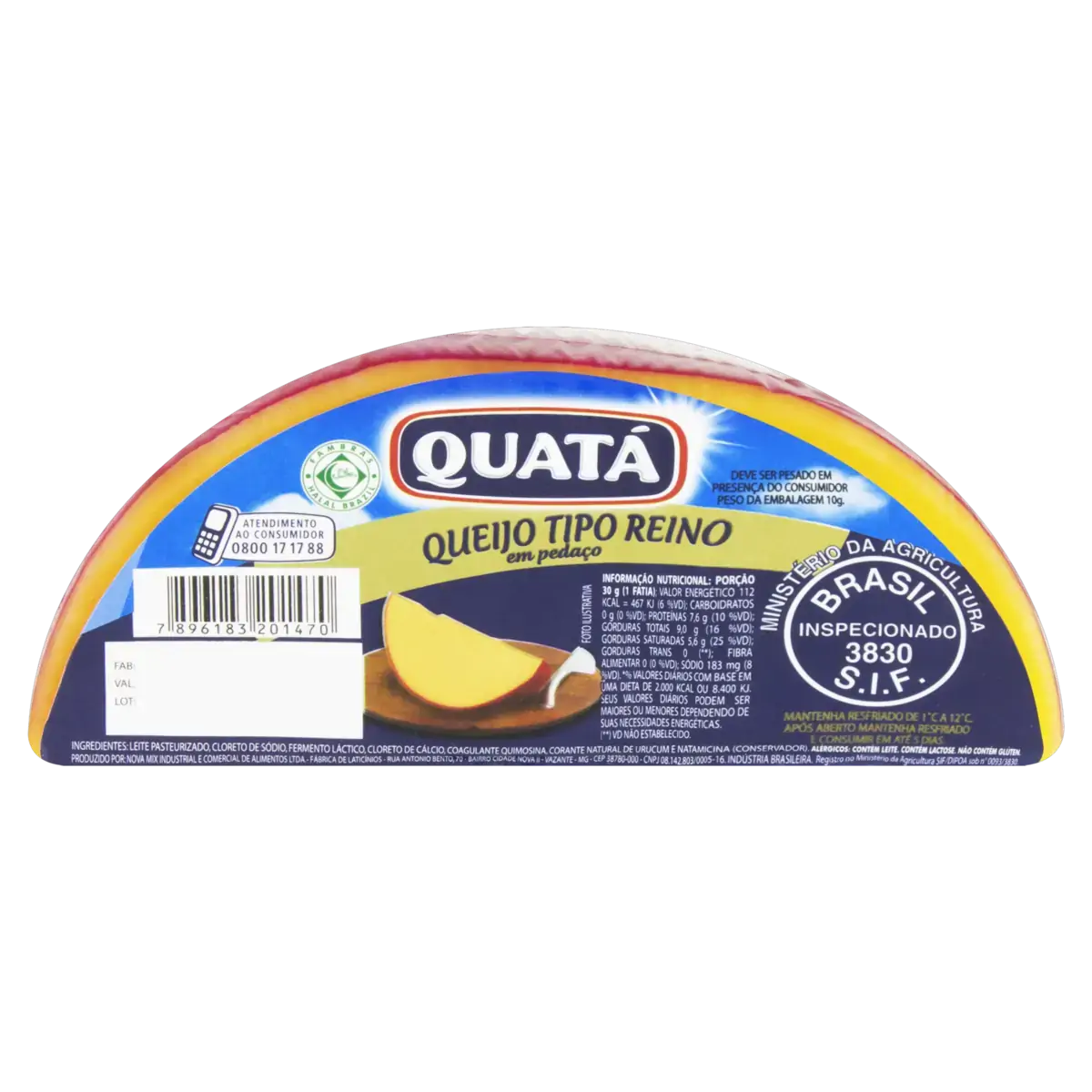 Queijo Reino Em Pedaço Quatá