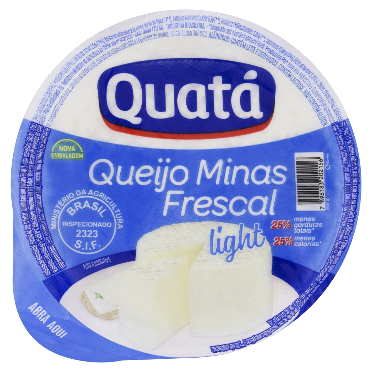 Queijo Minas Frescal Light Quatá