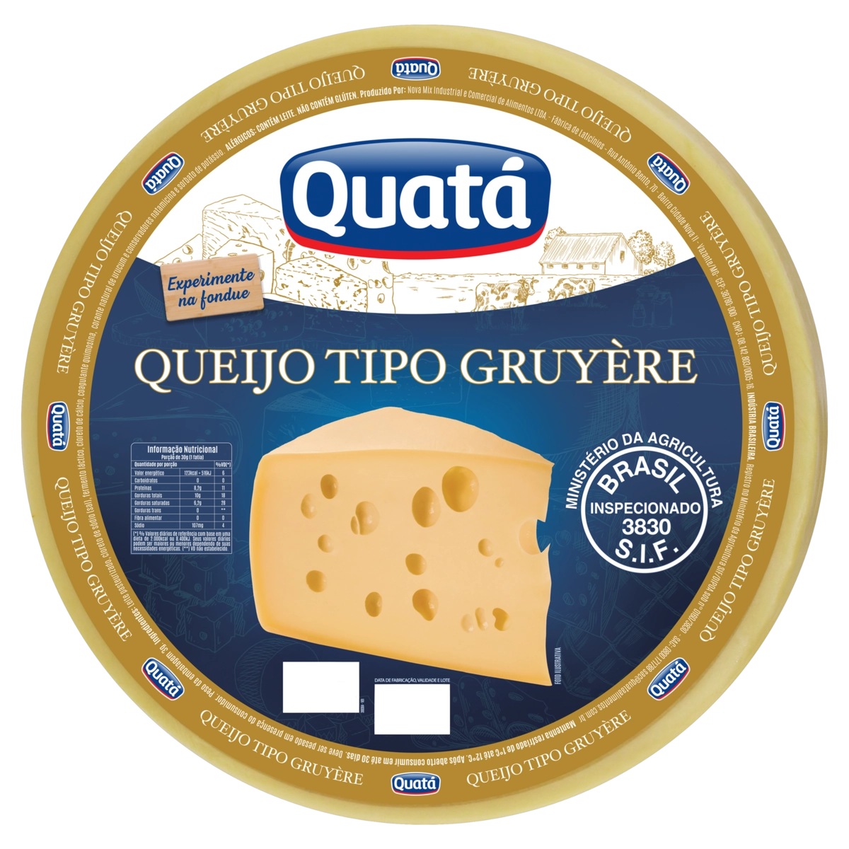 Queijo Gruyère Quatá