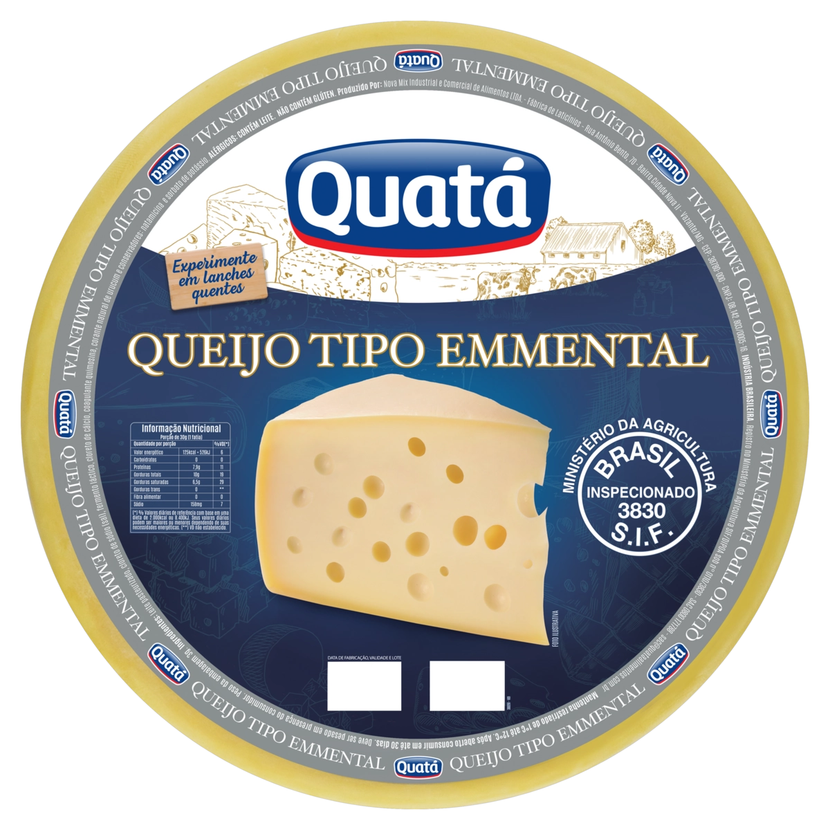 Queijo Emmental Quatá