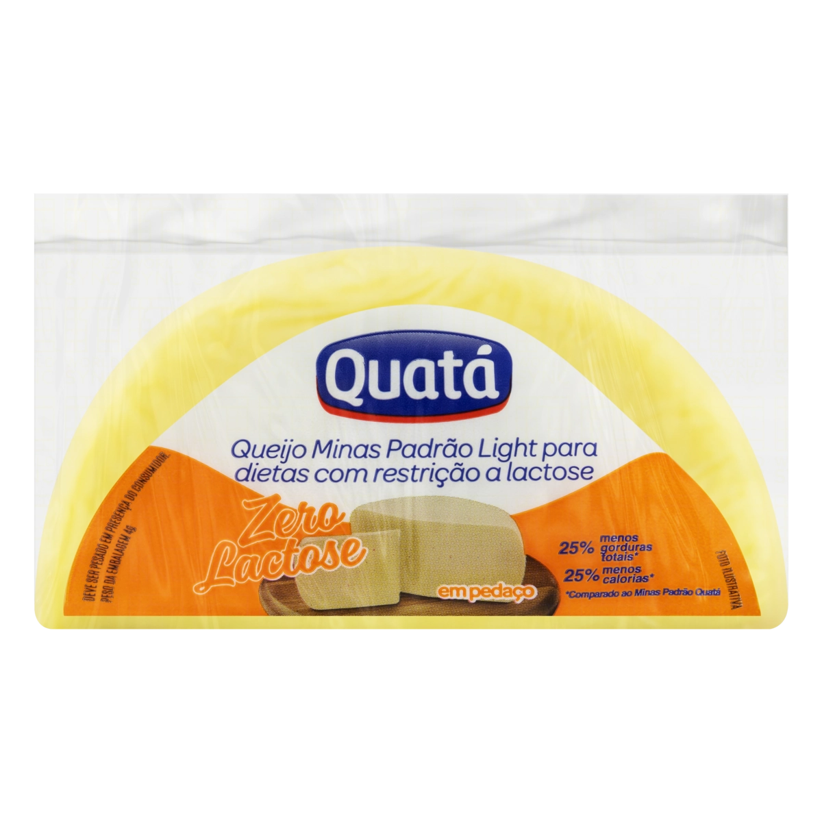 Queijo Minas Padrão Em Pedaço Light Zero Lactose Quatá