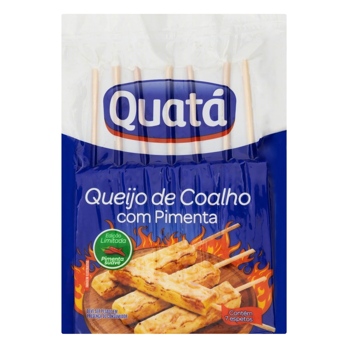 Queijo Coalho Com Pimenta Quatá 7 Unidades