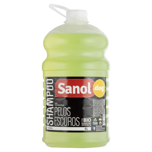 Shampoo Para Cães E Gatos Pelos Escuros Sanol Dog Profissional Galão 5l