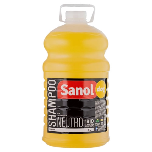 Shampoo Para Cães E Gatos Neutro Vegetal Sanol Dog Profissional Galão 5l