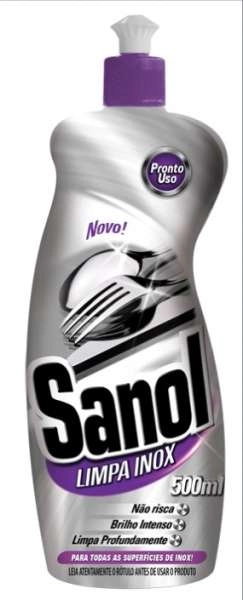 Limpa Inox Sanol 500ml