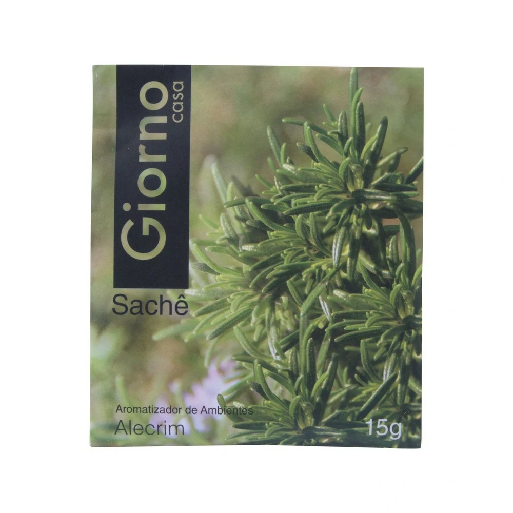 Aromatizador de Ambientes Sachê Alecrim Giorno Casa 15 g