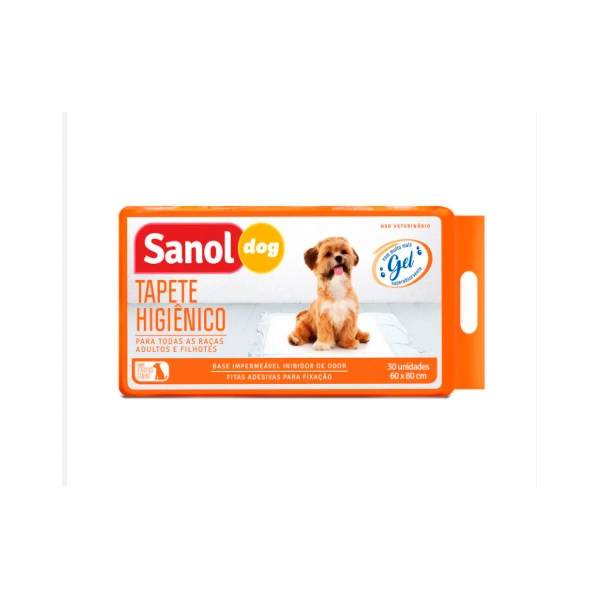 Tapete Higiênico SANOL Dog Com 30 Unidades