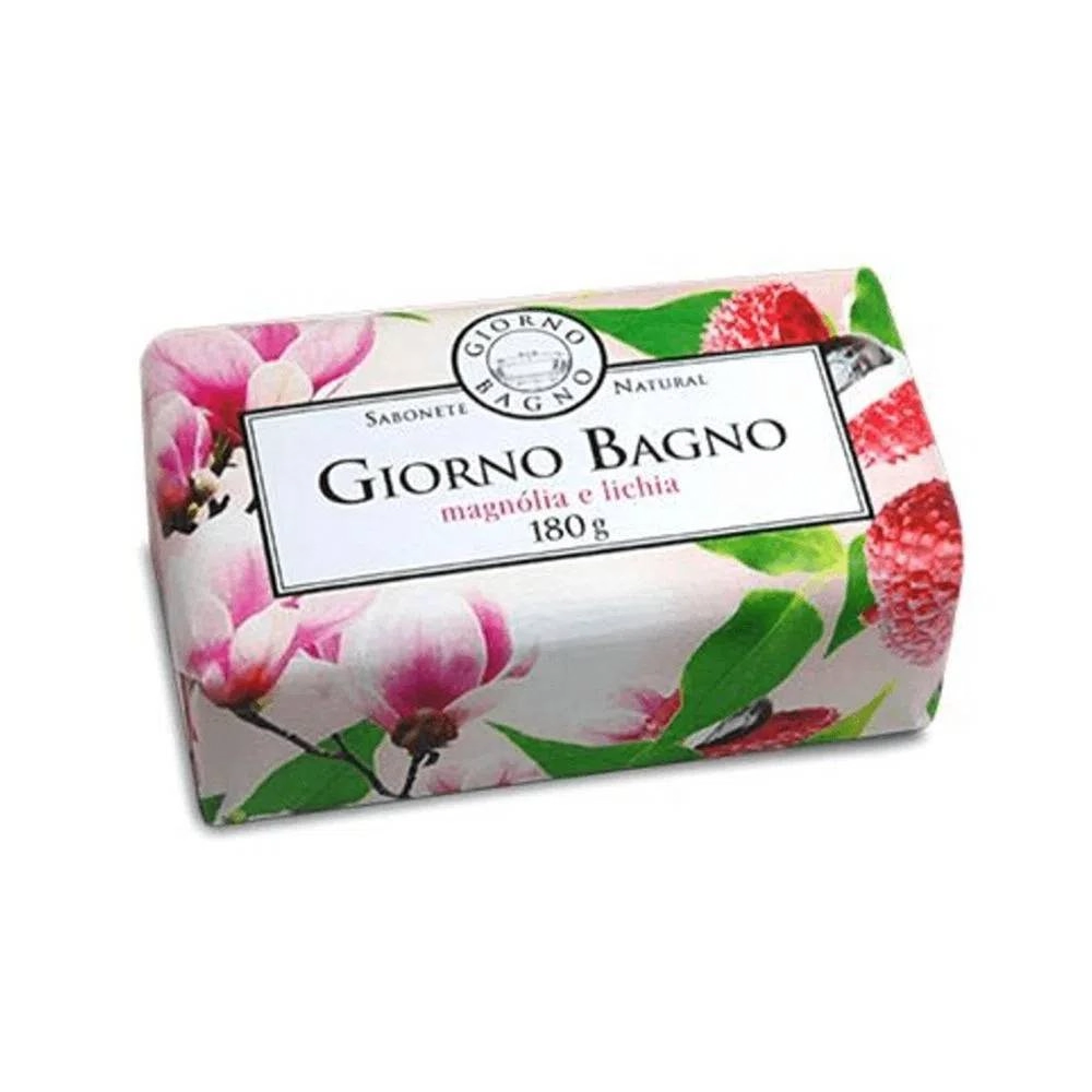 Sabonete Barra Magnólia e Lichia Giorno Bagno 180g