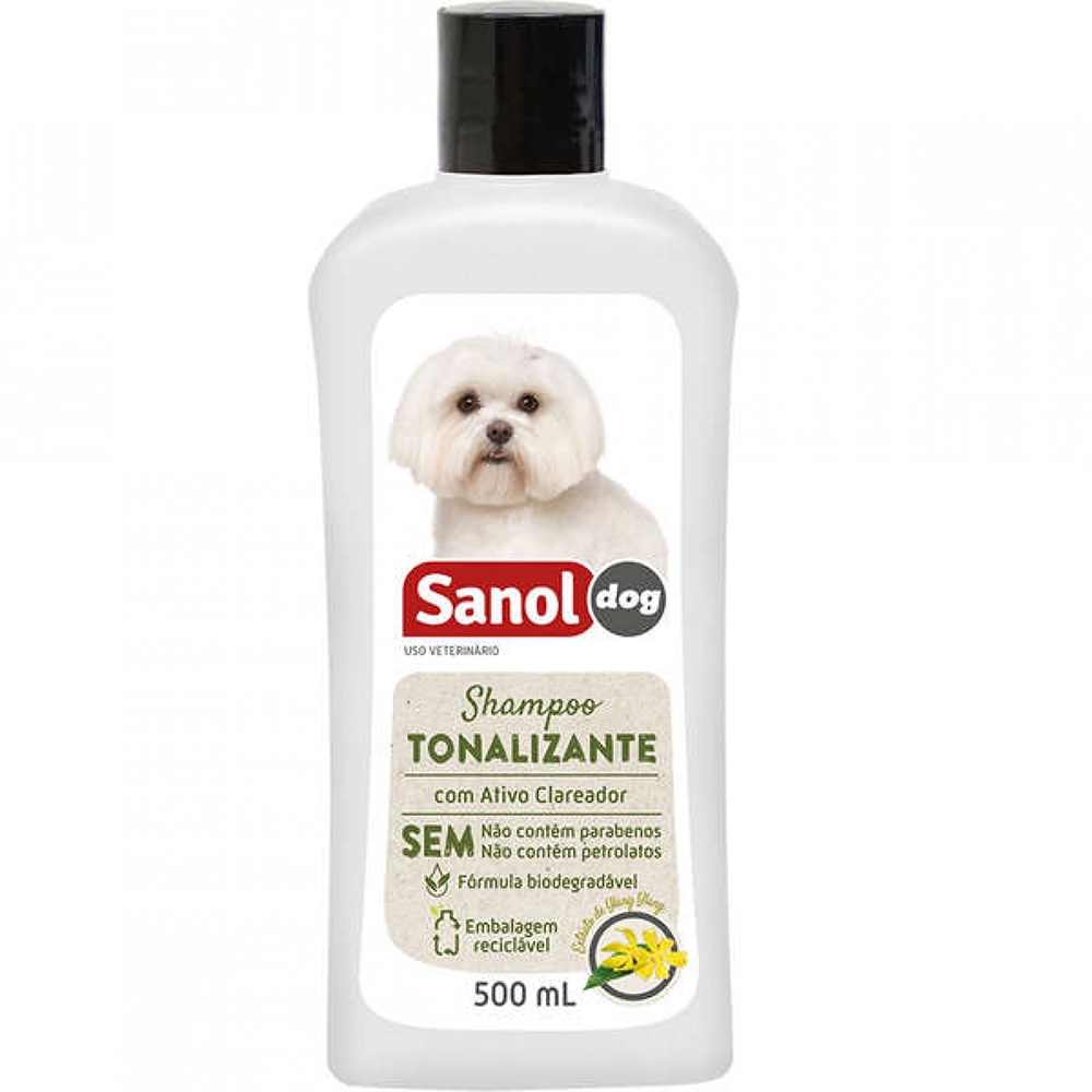 Shampoo Tonalizante Pelos Claros Sanol 500ml