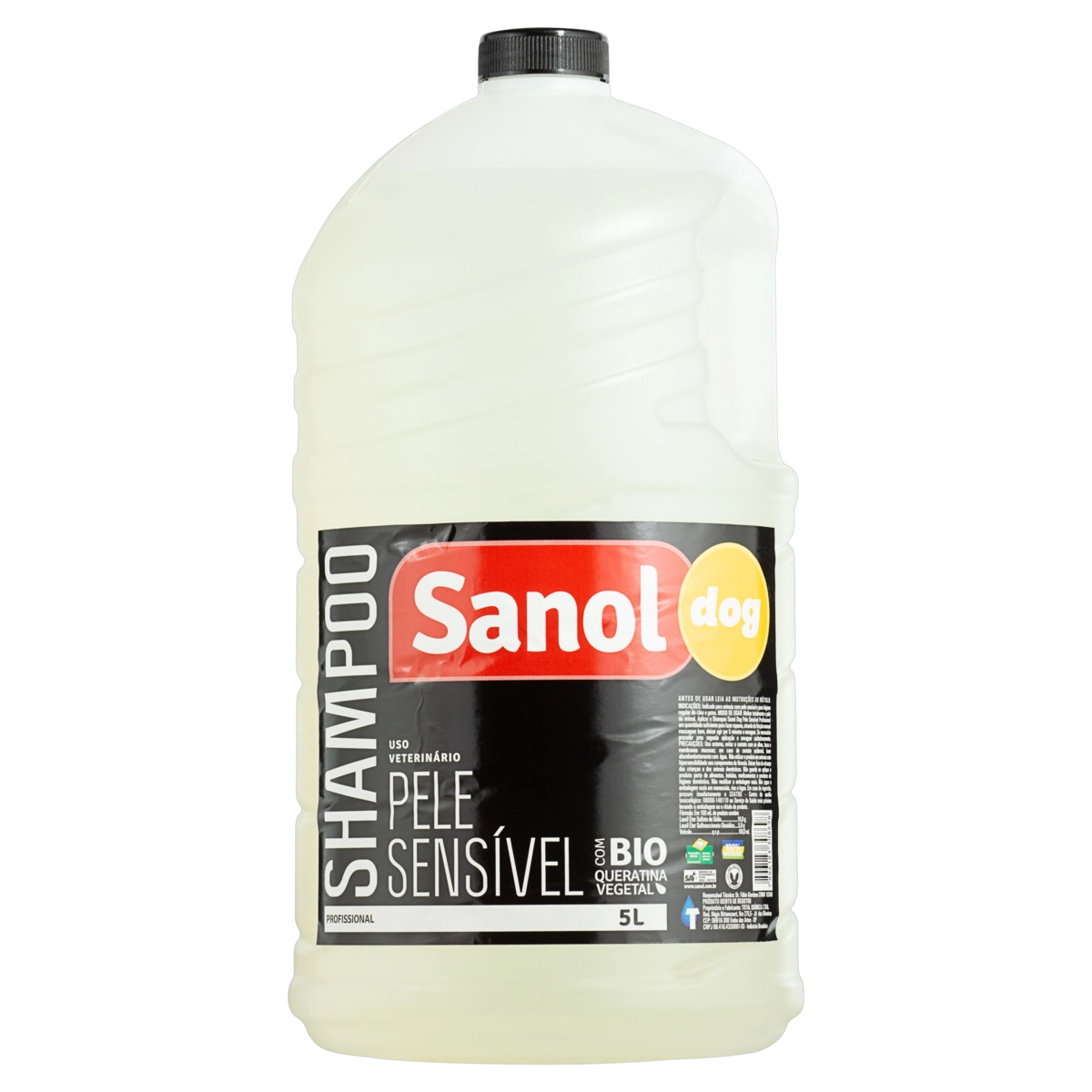 Shampoo Para Cães E Gatos Pele Sensível Sanol Dog Profissional Galão 5l