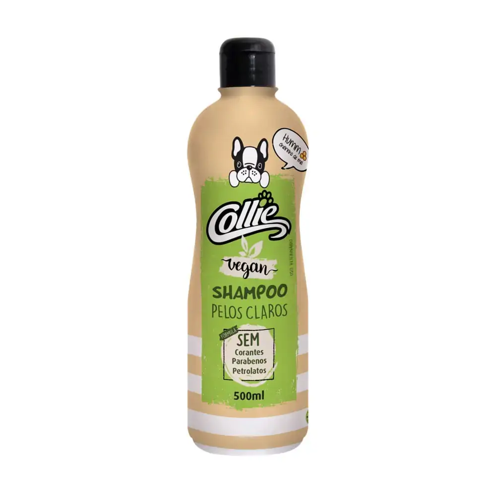 Shampoo Collie Pelos Claros Para Cães E Gatos 500ml